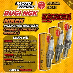 Bugi NGK CPR6EA9 / CPR7EA9 / CPR8EA9 Chân Dài Niken Chính Hãng