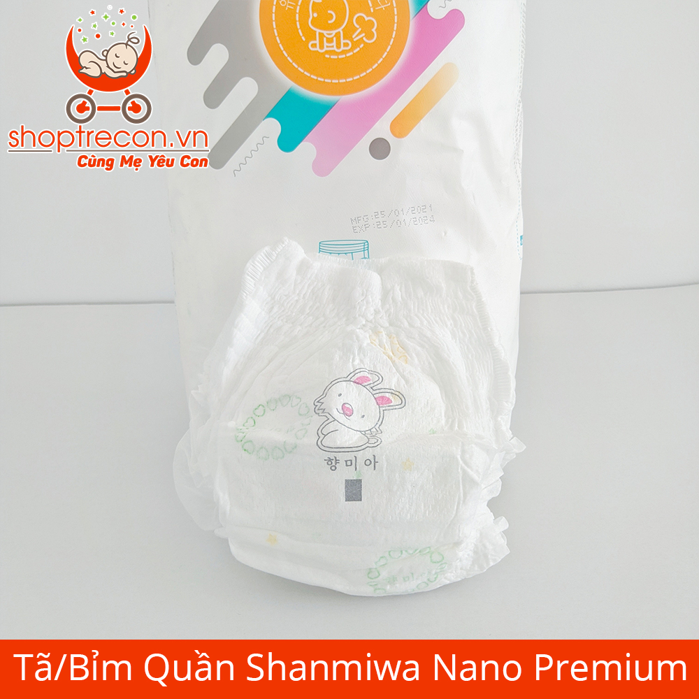 Tã/Bỉm Quần Shanmiwa Nano Premium Size XXL Số Lượng 84 Miếng Cho Bé > 17 Kg