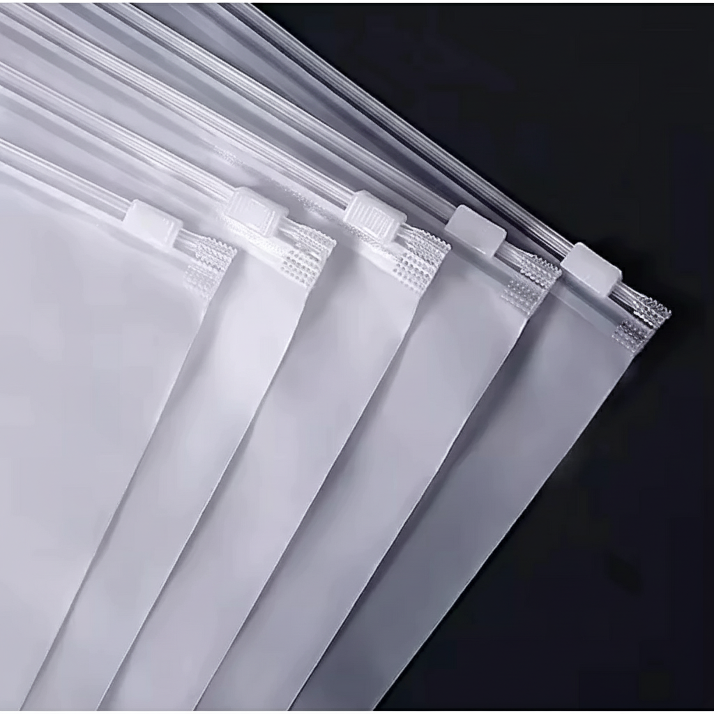 Túi Zip Khóa Kéo Trong & Mờ 1Kg/Size – Túi Đựng Quần Áo, Thời Trang, Phụ Kiện Cao Cấp