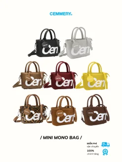 Túi Đeo Chéo Mono Cemmery Local Brand Size Mini Đựng Điện Thoại – Da PVC Chống Nước 8 Màu