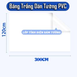 Bảng Trắng Dán Tường PVC Dễ Tháo – Viết Xóa Nhiều Lần, Không Hại Bề Mặt