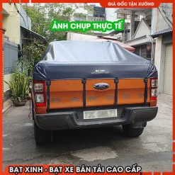 Bạt Phủ Thùng Xe Bán Tải Cao Cấp Cho Ford, Triton, Hilux, Navara, D-Max, BT50… (Loại Có Thanh Thể Thao)