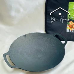Chảo Đá Nướng Đáy Từ Size 36cm Ecoramic Hàn Quốc – Dùng Được Tất Cả Các Loại Bếp