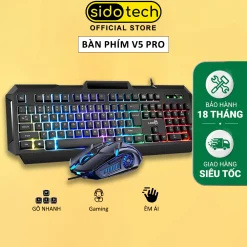 Bàn Phím Gaming RGB SIDOTECH LDK V4 Pro – LED Rực Rỡ, Chống Nước, Giá Tốt