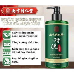 Dầu Gội Gừng Đồng Nhân Đường 500ml – Giảm rụng tóc, kích thích mọc tóc, hỗ trợ giảm hói