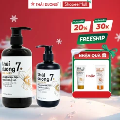 Dầu gội dược liệu Thái Dương 7 Plus Gold – Sao Thái Dương (250ml / 500ml) kèm quà tặng
