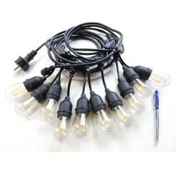 ĐÈN DÂY TRANG TRÍ NGOÀI TRỜI 5M – 10 ĐUI E27 KÍN NƯỚC IP65