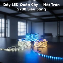 🌟 Dây LED Quấn Cây – Hắt Trần 5730 Siêu Sáng | Dây Bọc Silicon Chống Nước IP65 (Bán Theo Mét – Chưa Gồm Nguồn)