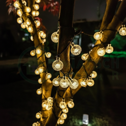 Đèn Quả Cầu Pha Lê Bi Bọt Năng Lượng Mặt Trời Trang Trí Ban Công, Quán Cafe, Sân Vườn 🌟