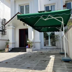 Ô Dù Lệch Tâm Vuông 2m5x2m5 – Ô Che Nắng Ngoài Trời Cao Cấp Cho Quán Cafe
