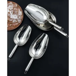 Dụng Cụ Xúc Đá Inox Xịn – Loại Dày Số 3, 4, 5 | Muỗng Xúc Đá Pha Chế Chuyên Dụng