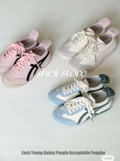 Giày Thể Thao Nữ Sneaker Sọc Phong Cách Hàn Quốc 2024 – Trẻ Trung, Dễ Phối Đồ