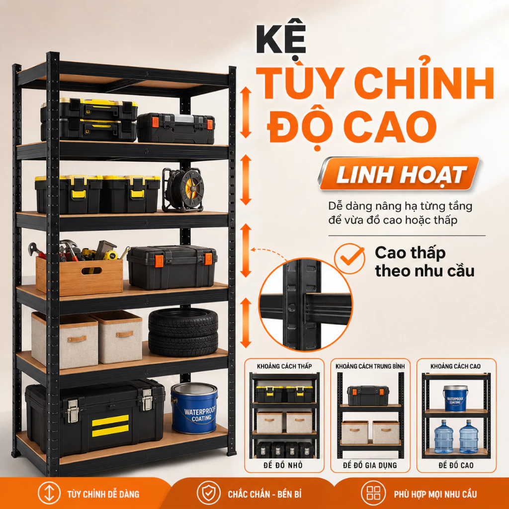 Kệ Sắt V Lỗ 40x120x180cm Bali – Kệ Đa Năng Cao Cấp, Chịu Lực Tốt, Nhiều Kích Thước Lựa Chọn Kệ Sắt V Lỗ 40x120x180cm Bali – Kệ Đa Năng Cao Cấp, Chịu Lực Tốt, Nhiều Kích Thước Lựa Chọn