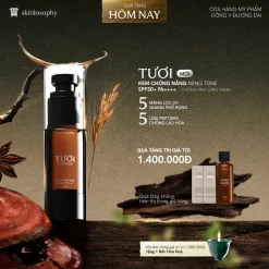 Kem Chống Nắng Skinlosophy Tươi SPF50+ PA++++ 30ml – Bảo Vệ Da Toàn Diện, Nâng Tone Tự Nhiên