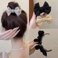 Kẹp Càng Cua Hình Nơ Phong Cách Hàn Quốc – Dễ Thương, Thanh Lịch