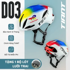 Nón Bảo Hiểm Xe Đạp Tiant D03 – Chính Hãng, Siêu Nhẹ, Thoáng Khí, Bảo Hành 12 Tháng