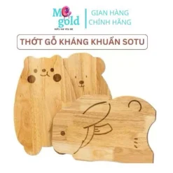 Thớt Gỗ Ghép SOTU Kháng Khuẩn Cao Cấp – Thớt Hình Thú Dễ Thương Chế Biến Đồ Ăn Dặm Cho Bé