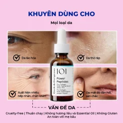 Tinh Chất Kích Thích Tăng Sinh Collagen, Giảm Nếp Nhăn, Phục Hồi Da Geek&Gorgeous Power Peptides 30ml