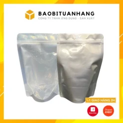 Túi Zíp 1 Mặt Trong 1 Mặt Bạc Đáy Đứng – Túi Zíp Bạc Đựng Thực Phẩm Tiện Lợi